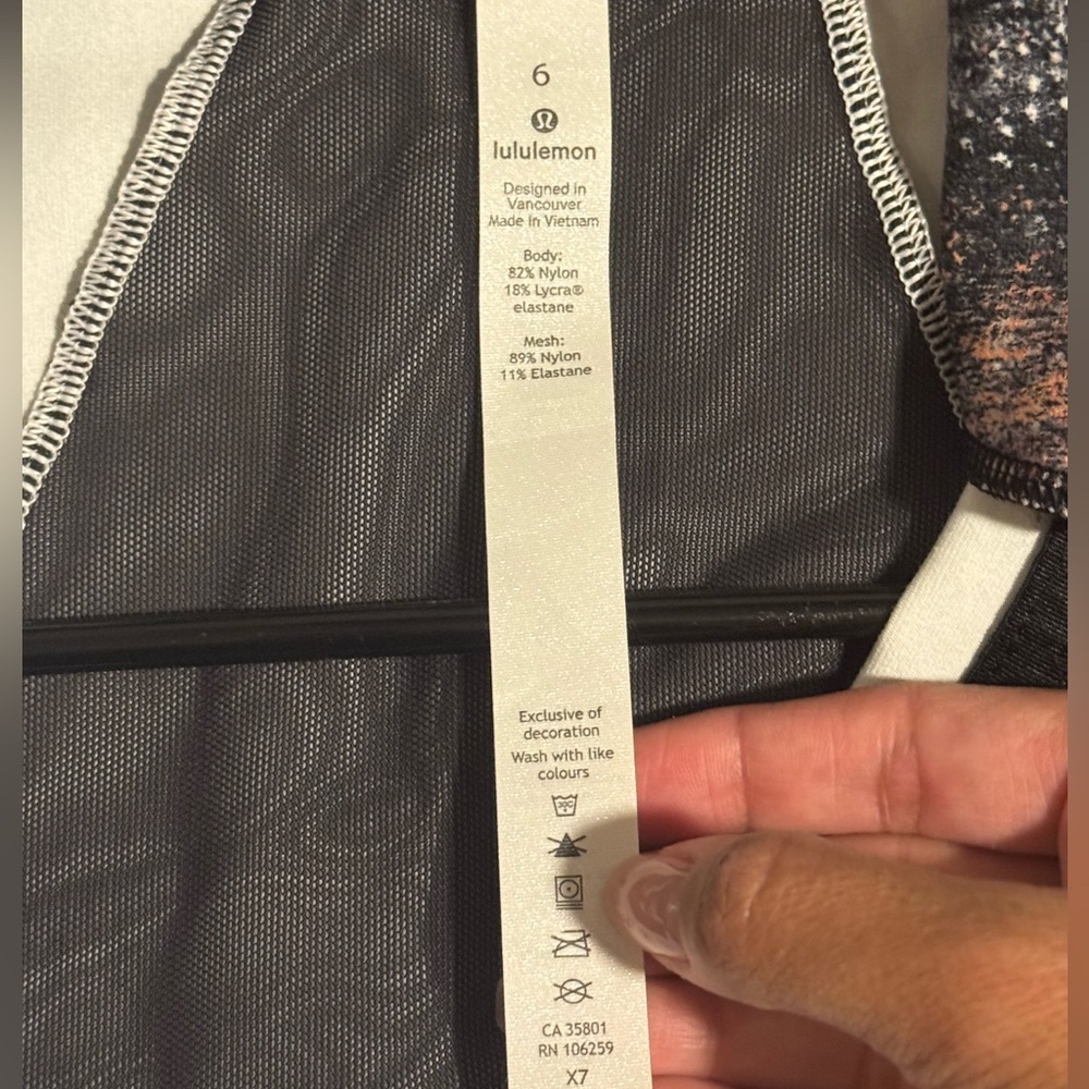 Lululemon Define Jacket Luon Azurite Poppy Coral Multi - Size 6 NWOT - Picture 7 of 12